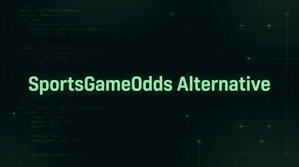 SportsGameOdds Alternative - OddsPapi API Blog