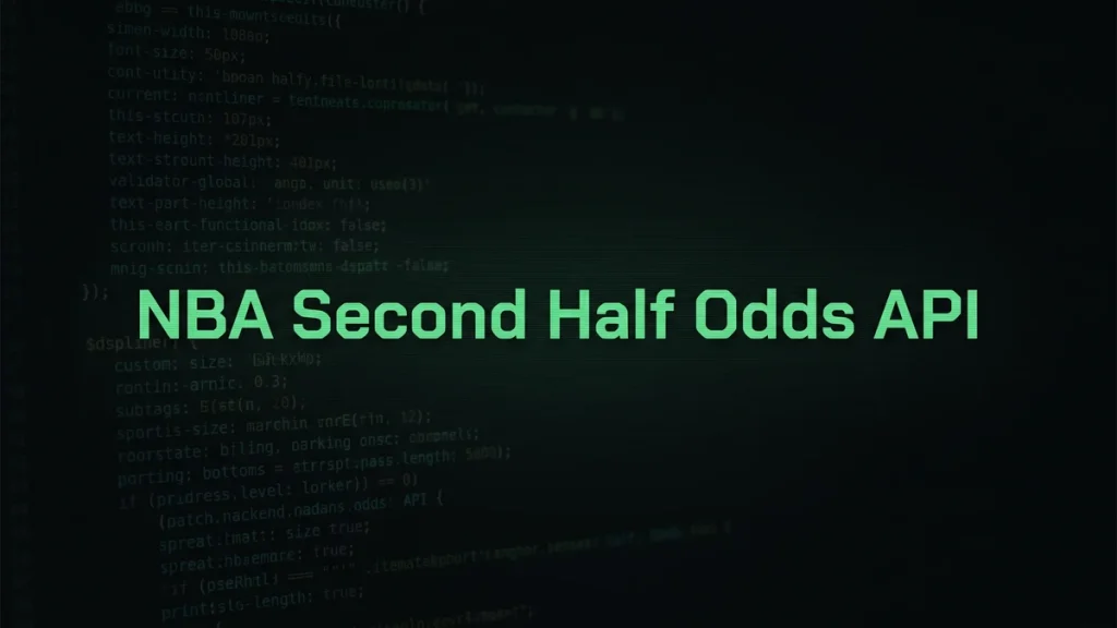 NBA Second Half Odds API featured image