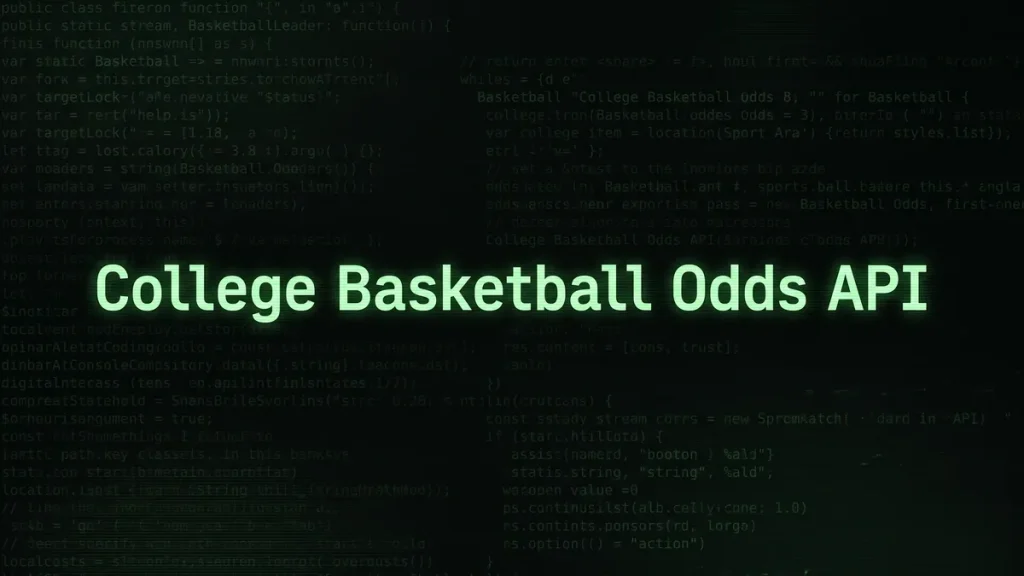 College Basketball Odds API