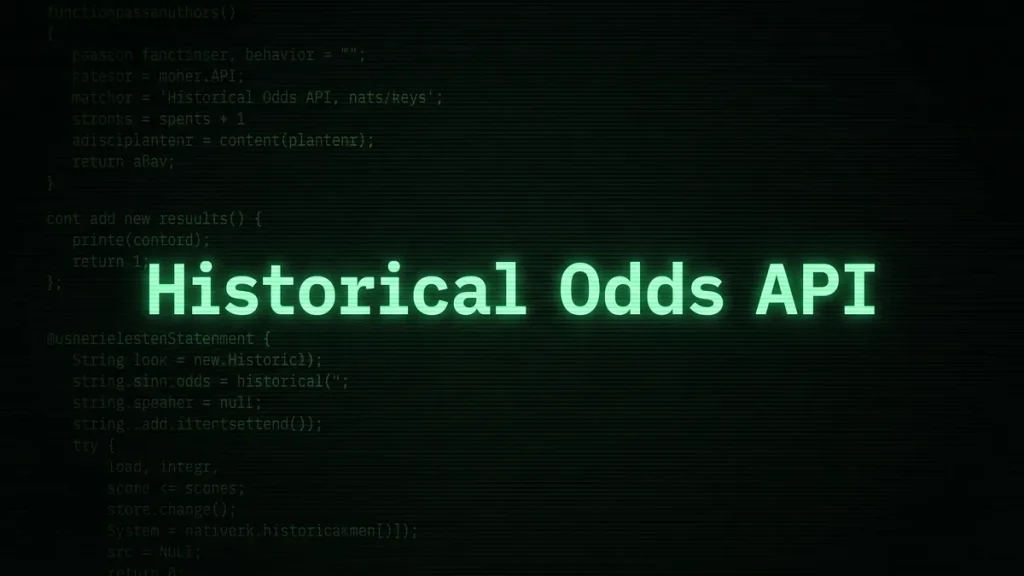 Historical Odds API